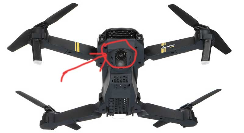 camera on drone x pro